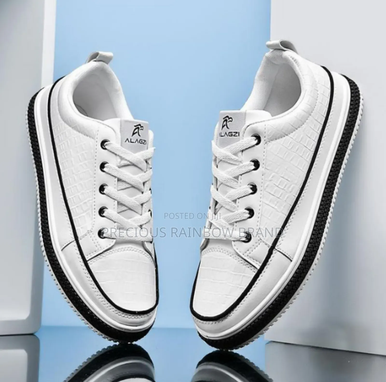 High Quality White Leather Sneakers