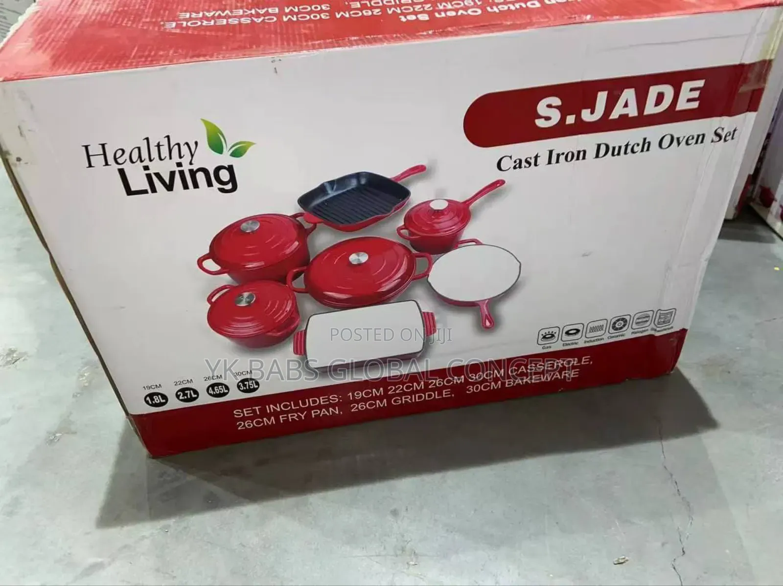 7set Cast Iron Cookware Set