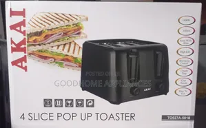 Akai 4 Slice Pop Up Toaster