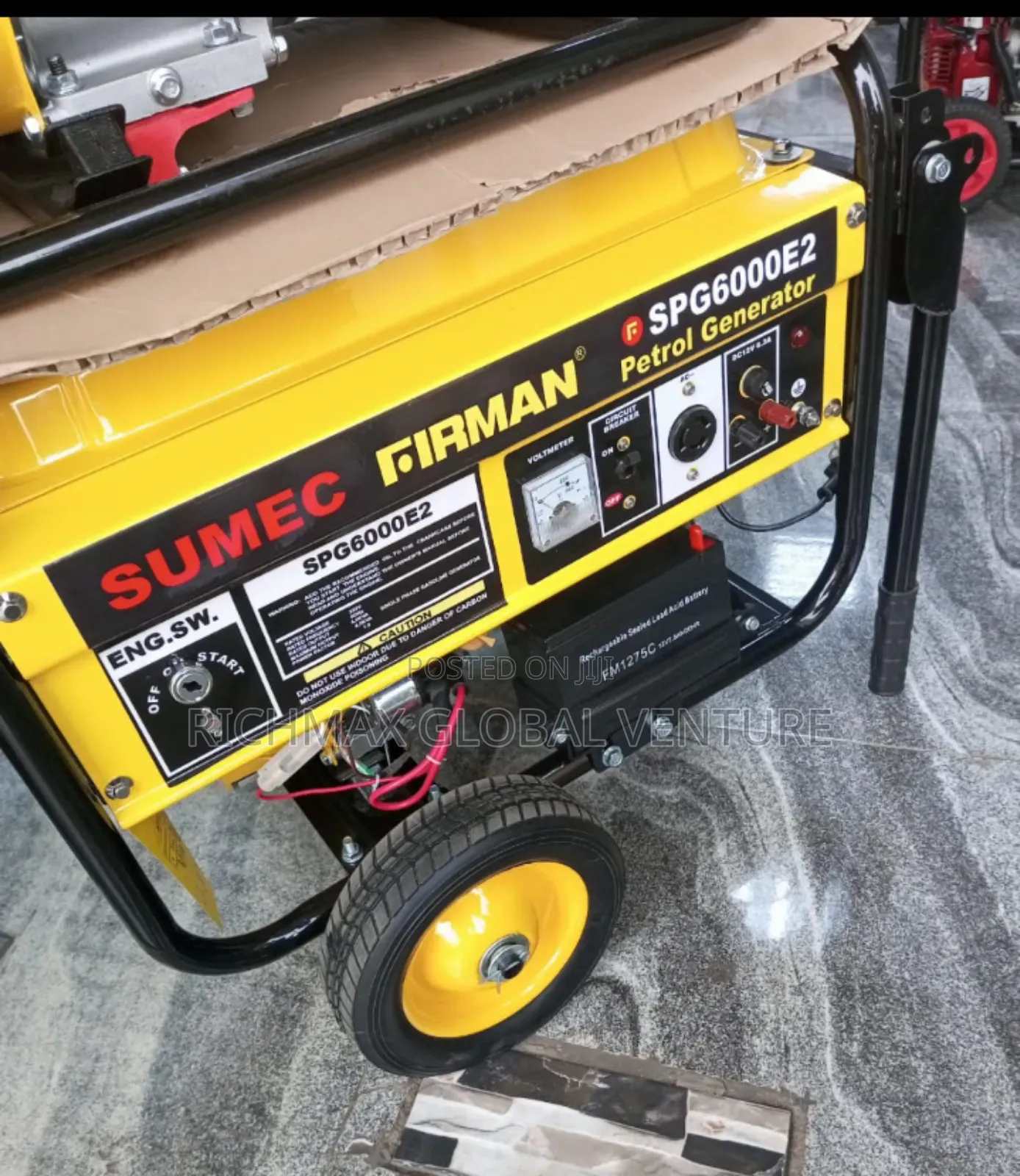 Sumec Fireman 4.5kva Generator 100% Pure Copper Key Starter