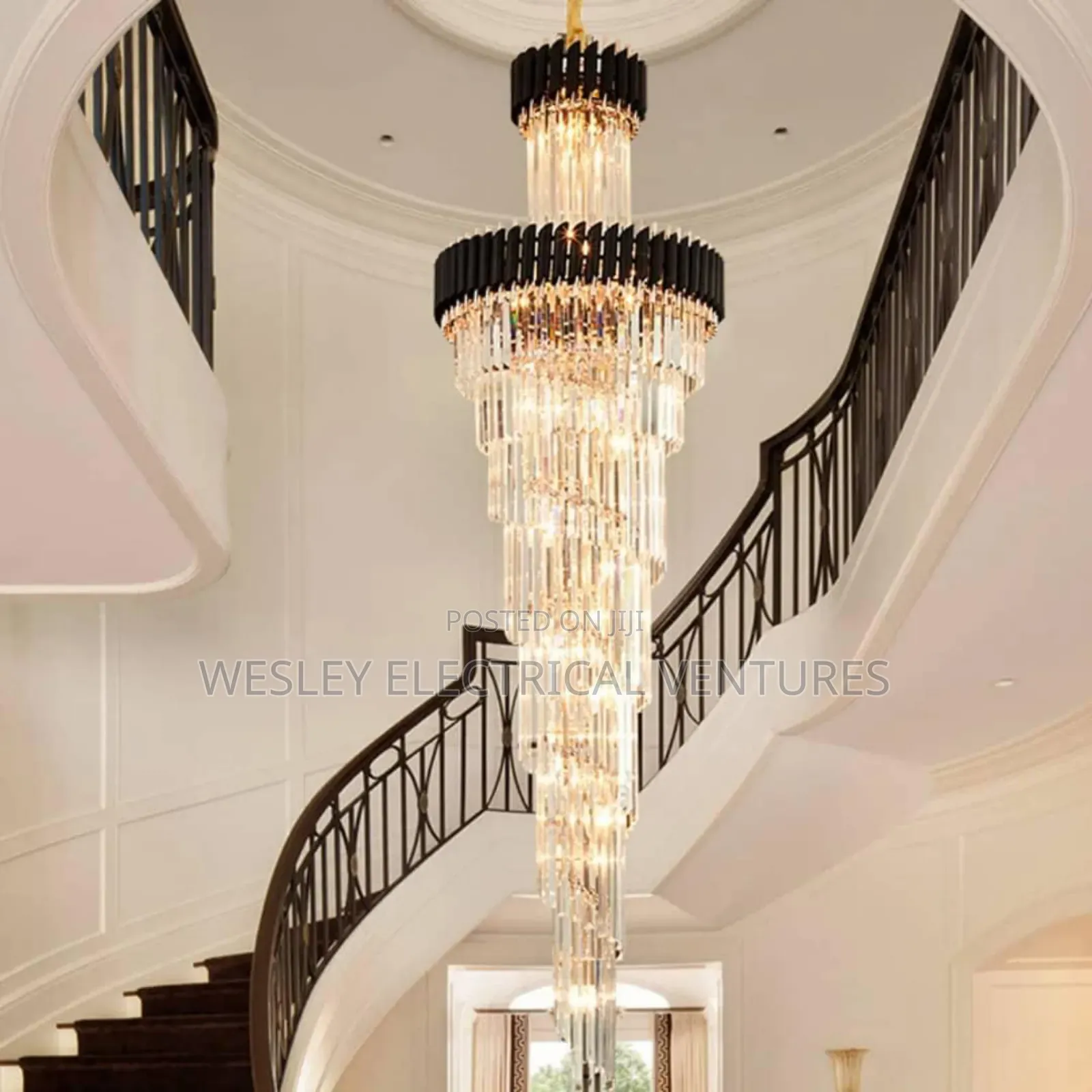 7ft Crystal Tchandelier Light