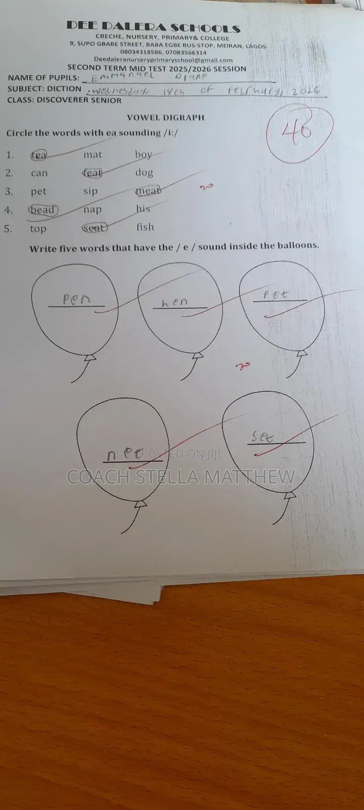 Certified Phonics and Diction Coach -Online and Physical Classes