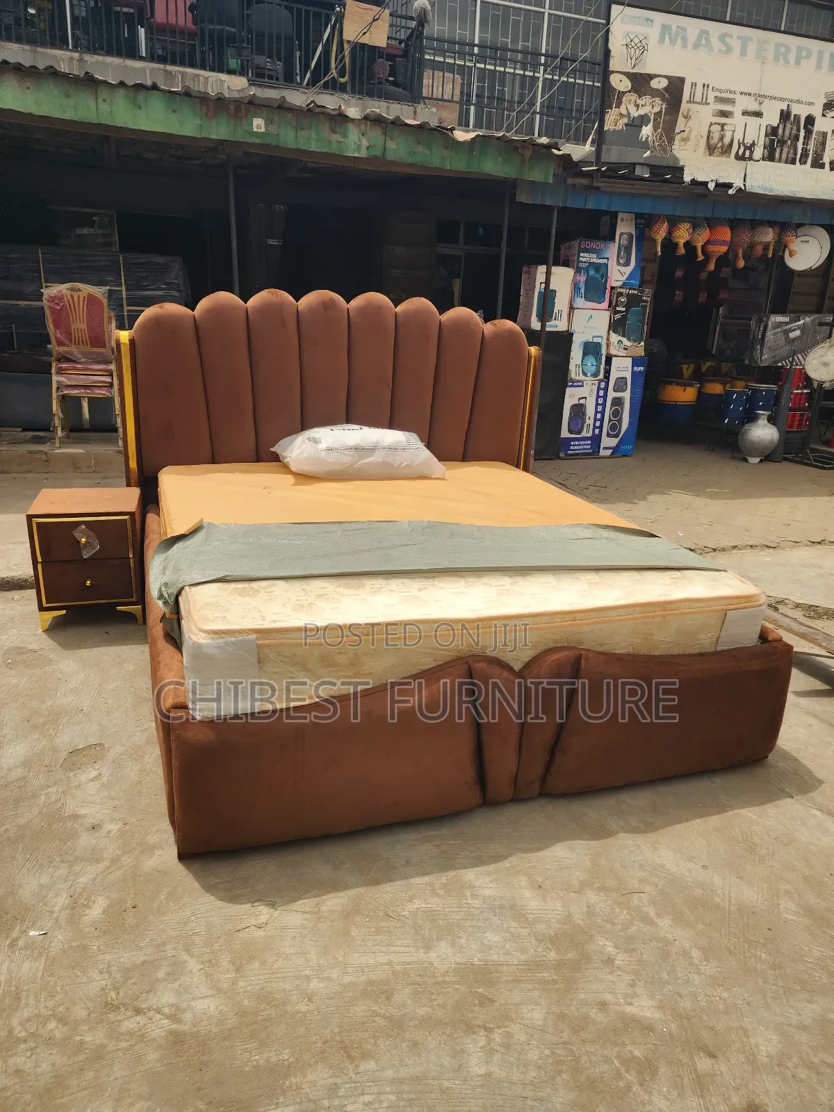Executive 6by6 Bed Frame With One Bed Side