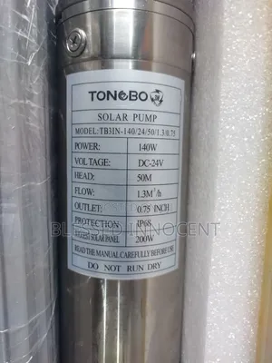 Tonobo 140w 24v Solar Submersible Pump 50m Head