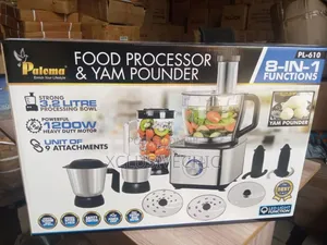 8 in 1 Food Processor With 9 Attachments