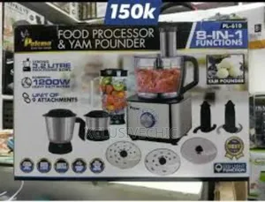 8 in 1 Food Processor With 9 Attachments