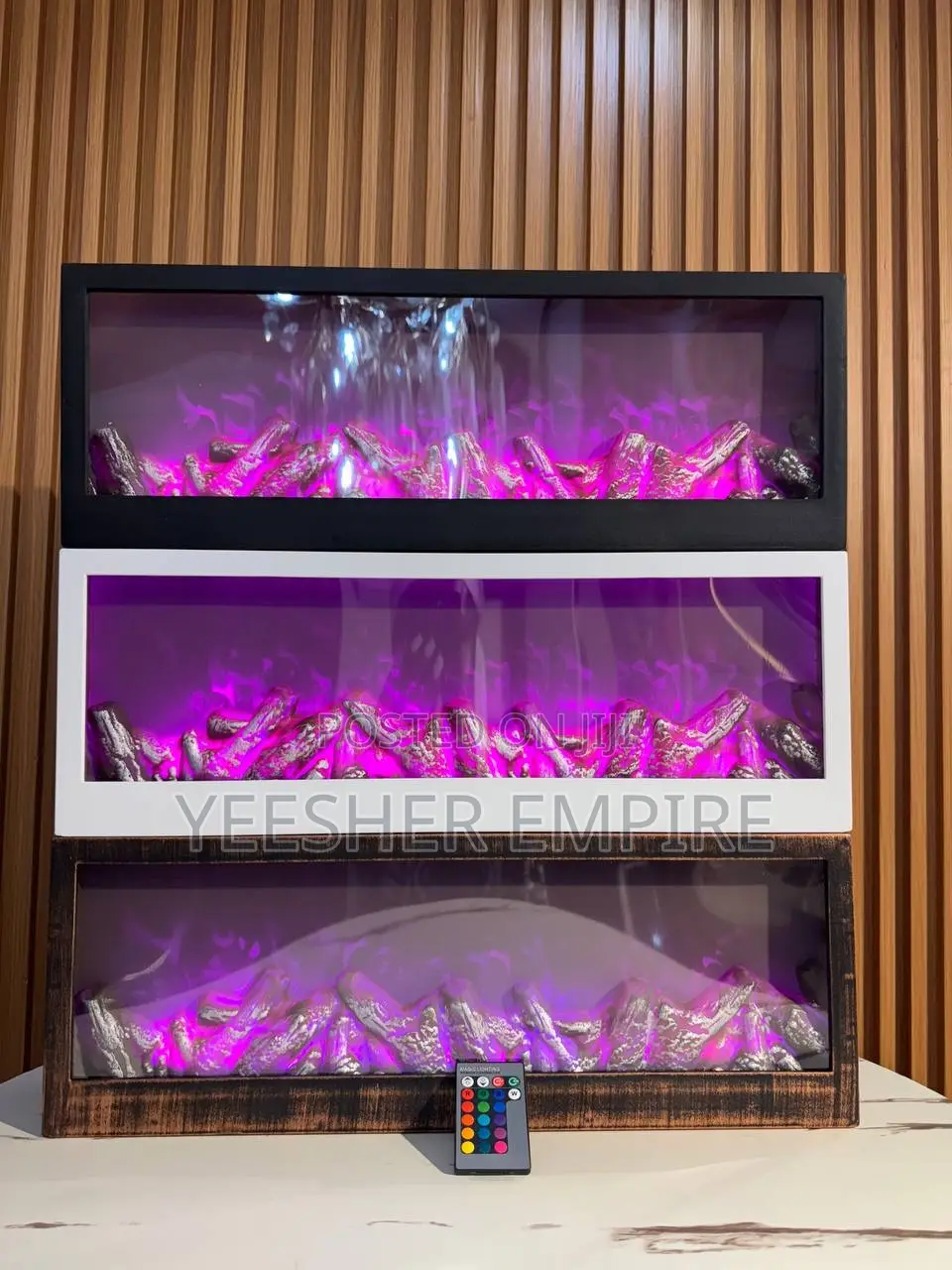 3d Multicolored Fireplace