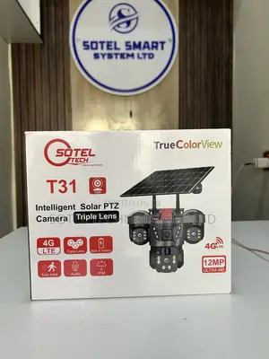 12mp V380 4g Solar CCTV Camera Triple Lens | PTZ | Auto Tracking
