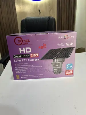 8mp Dual Solar Panel 18w 4g Lte Solar PTZ Camera (Always on Video)
