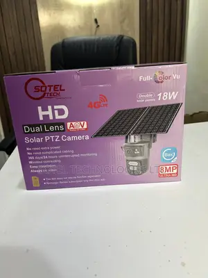 8mp Dual Solar Panel 18w 4g Lte Solar PTZ Camera (Always on Video)