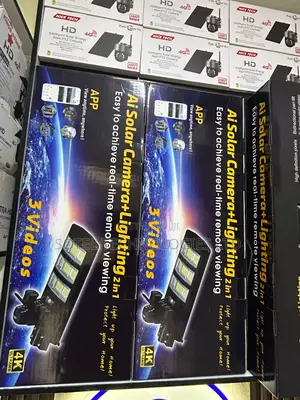 Ai Solar Camera With Street Light 2-in-1 | Ultra Hd | 3 Camera View