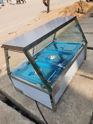 4plate Straight Glass Food Warmer