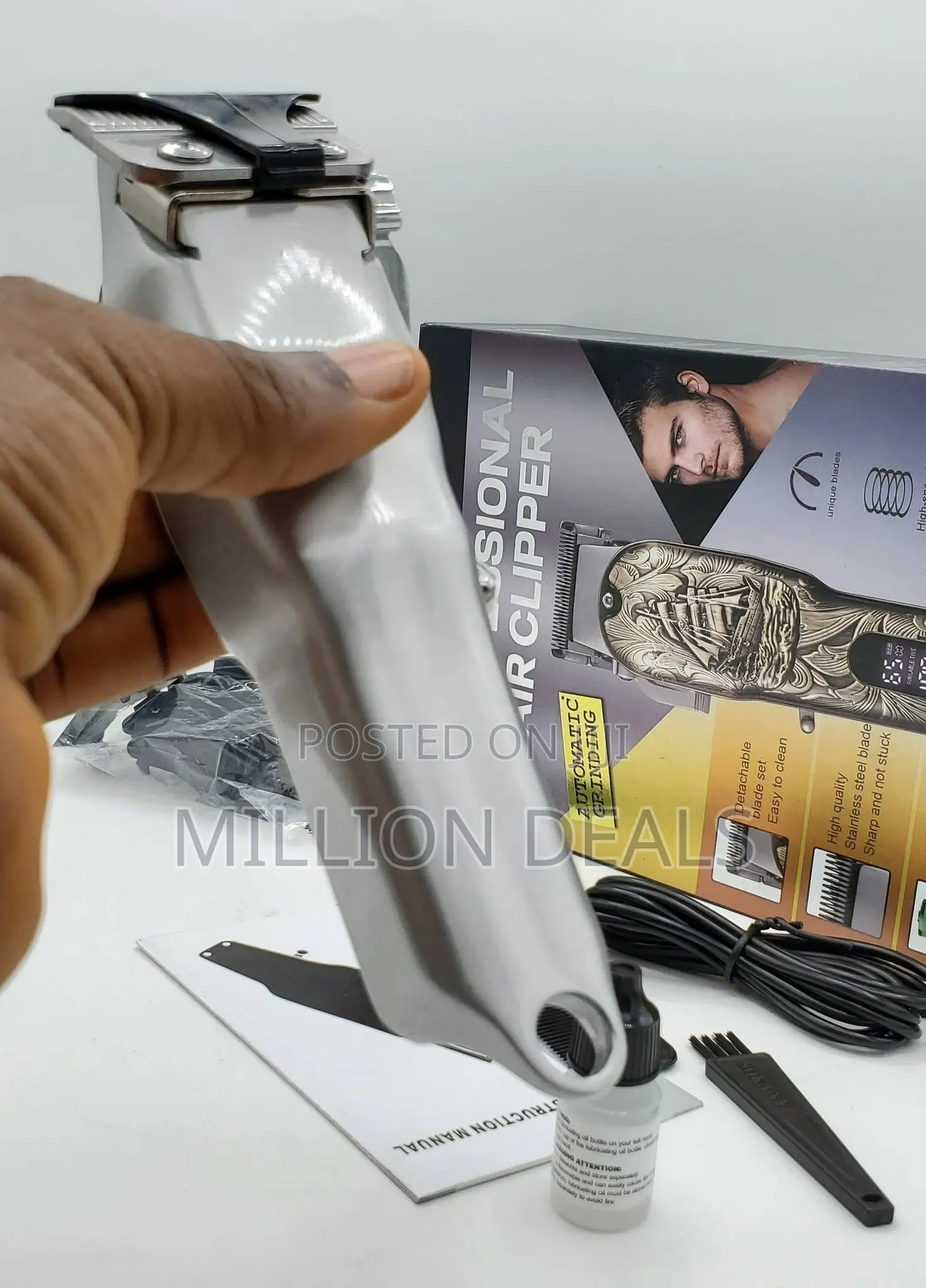 Professional Automatic Unique Rechargeable Hair Clipper