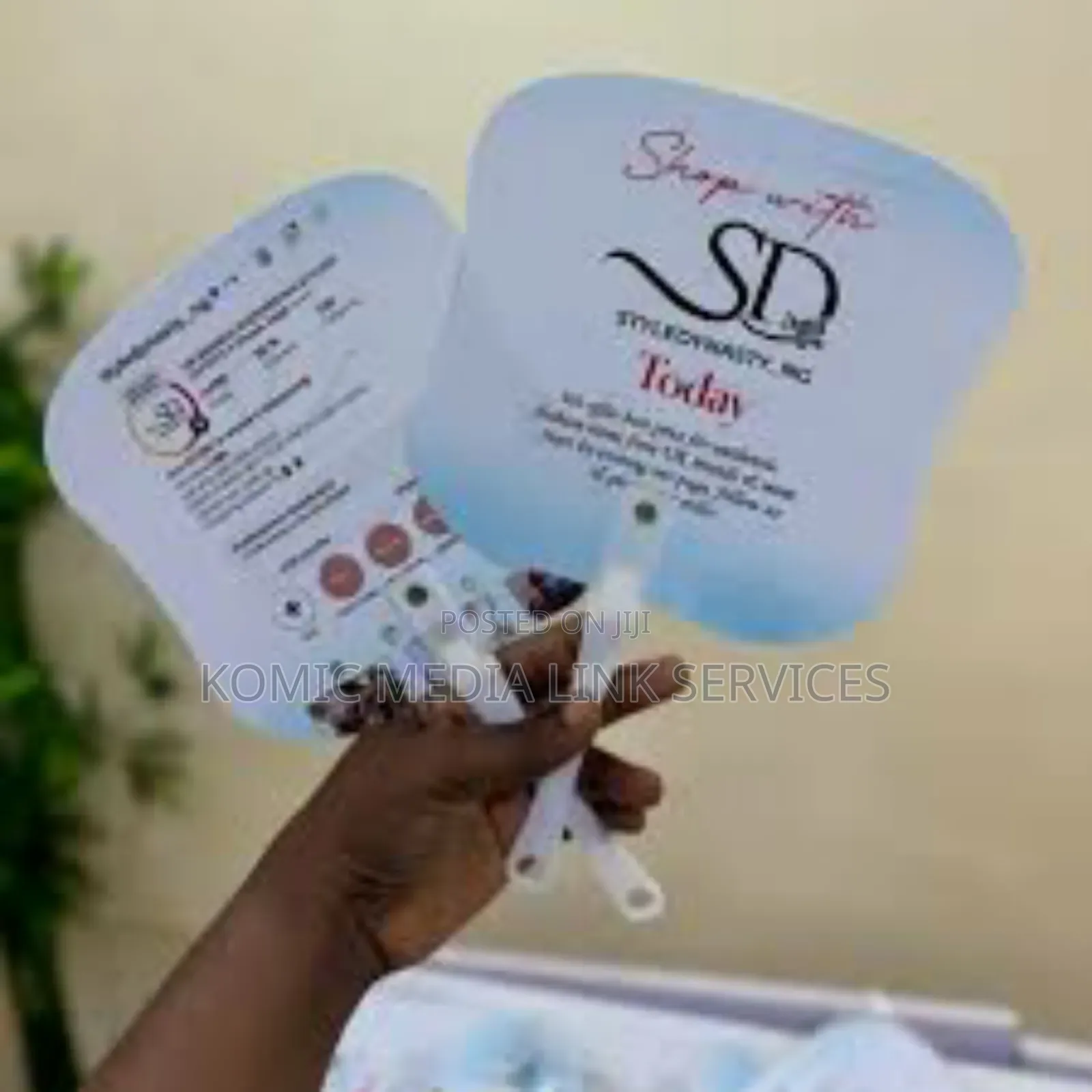 Plastic Handfan Branding