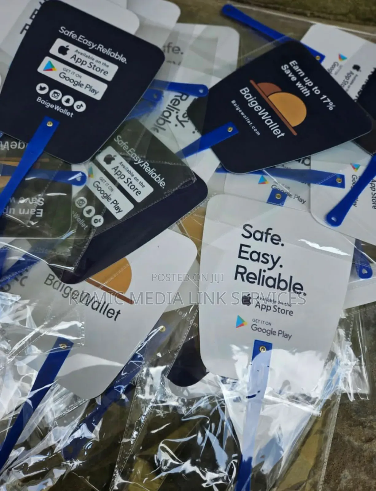 Plastic Handfan Branding
