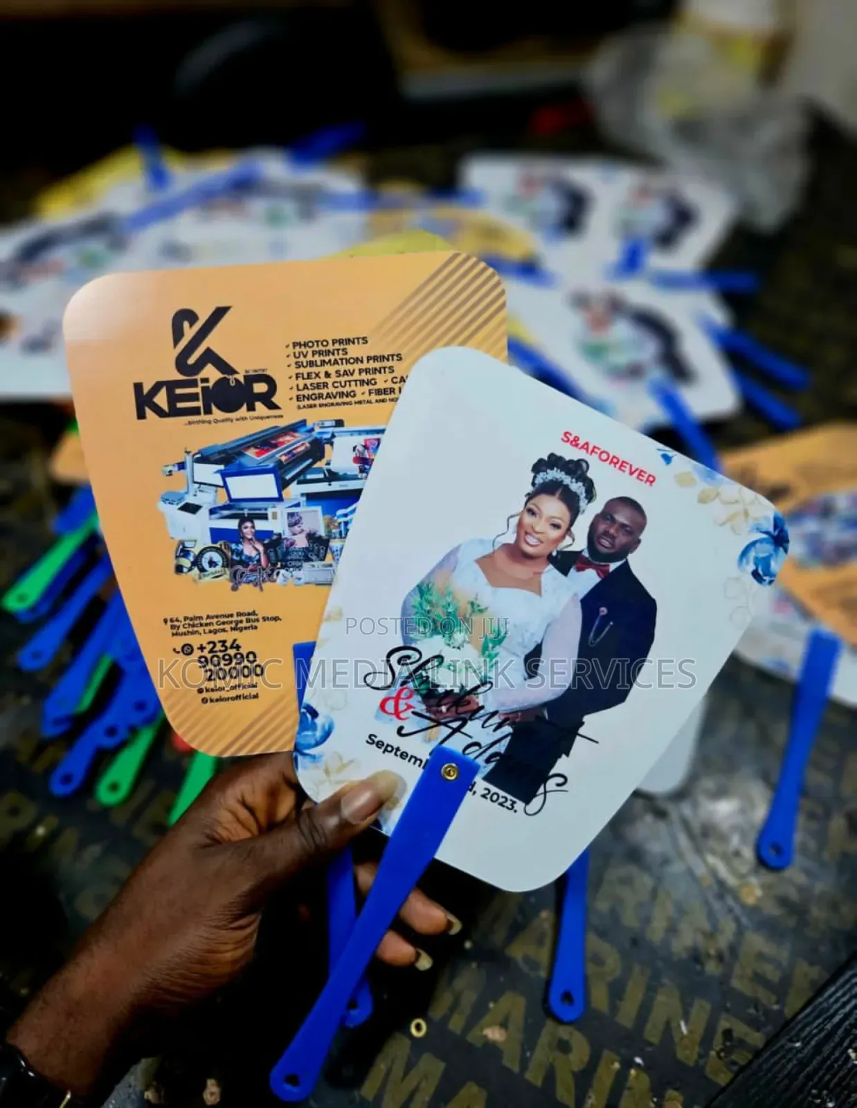 Plastic Handfan Branding