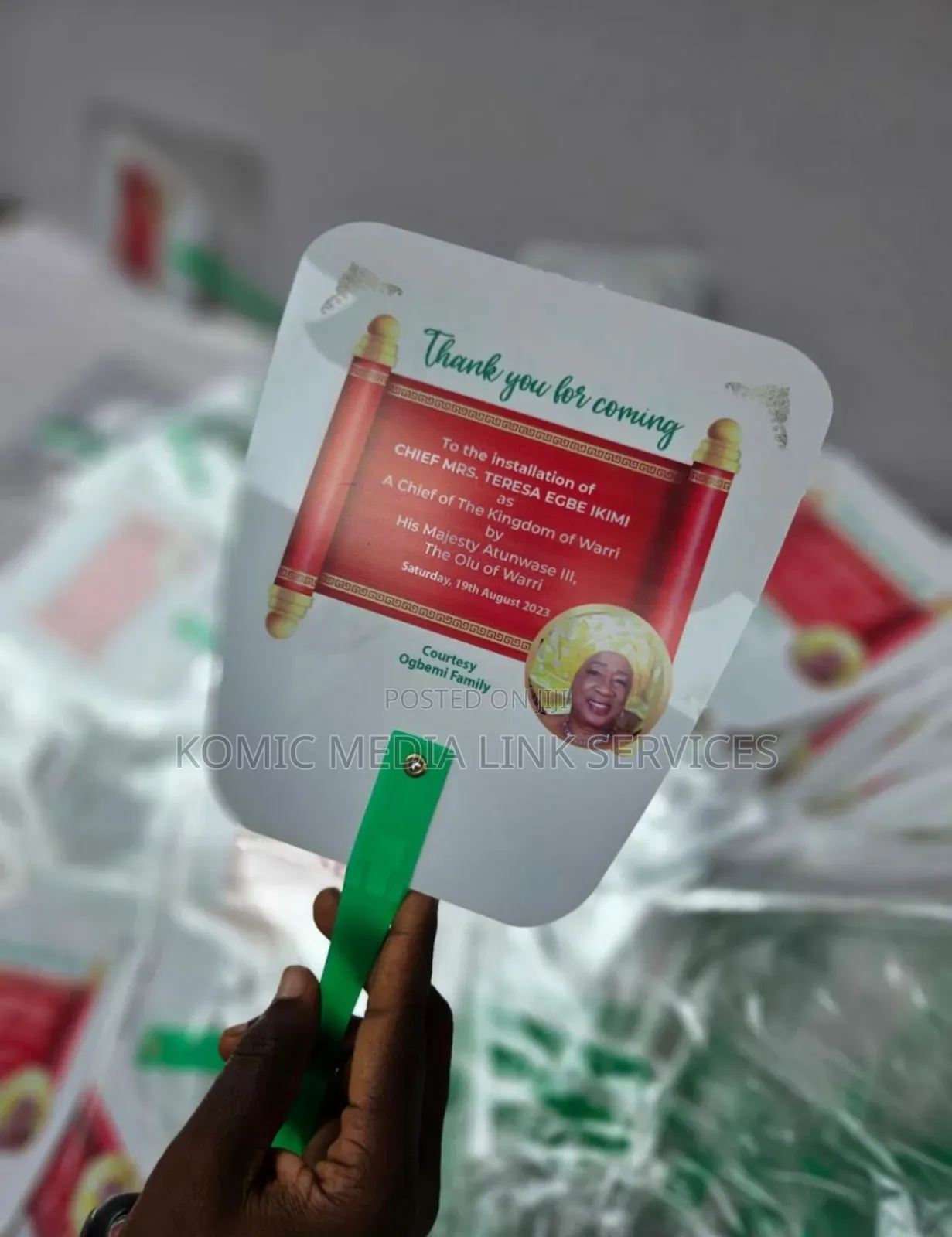 Plastic Handfan Branding