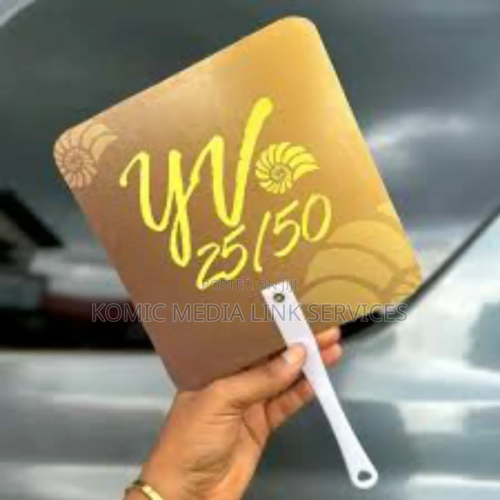 Plastic Handfan Branding
