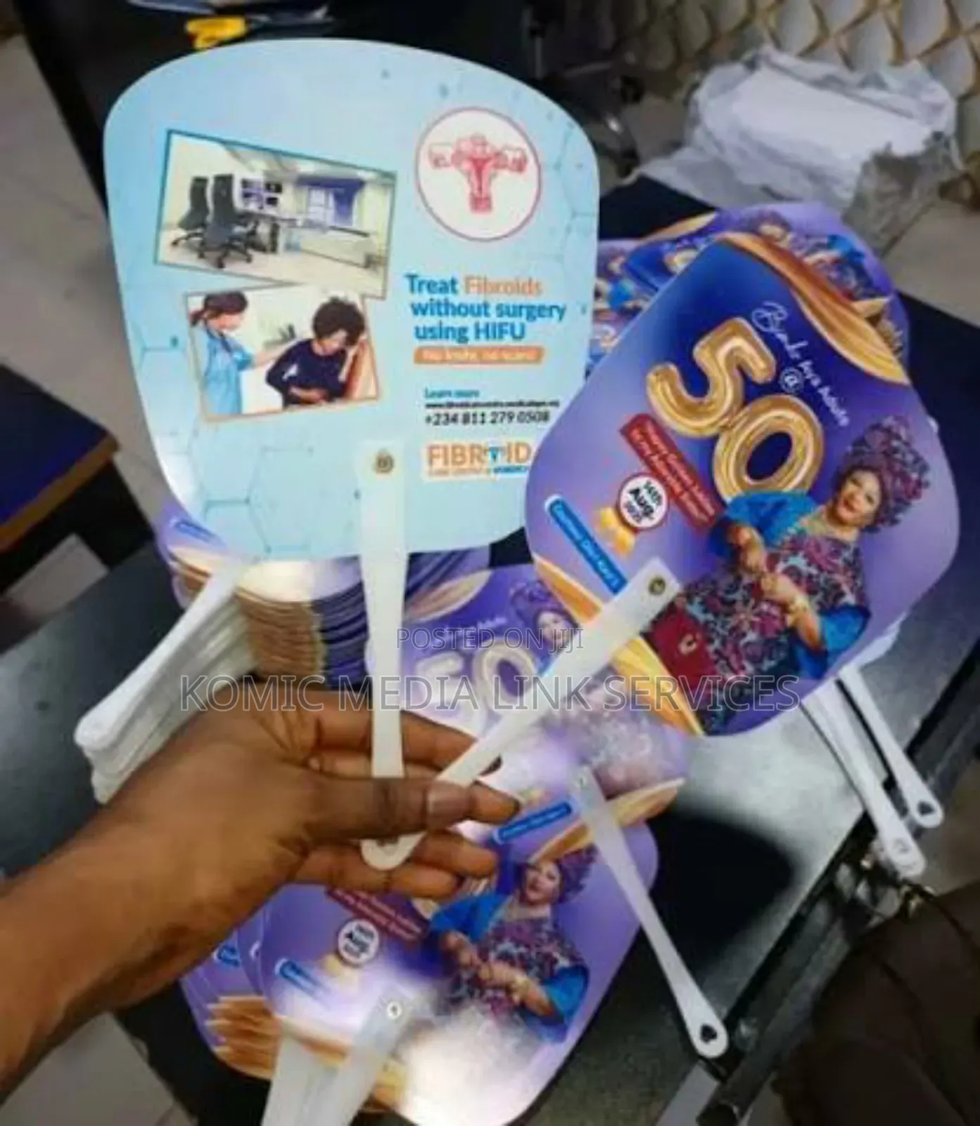Plastic Handfan Branding