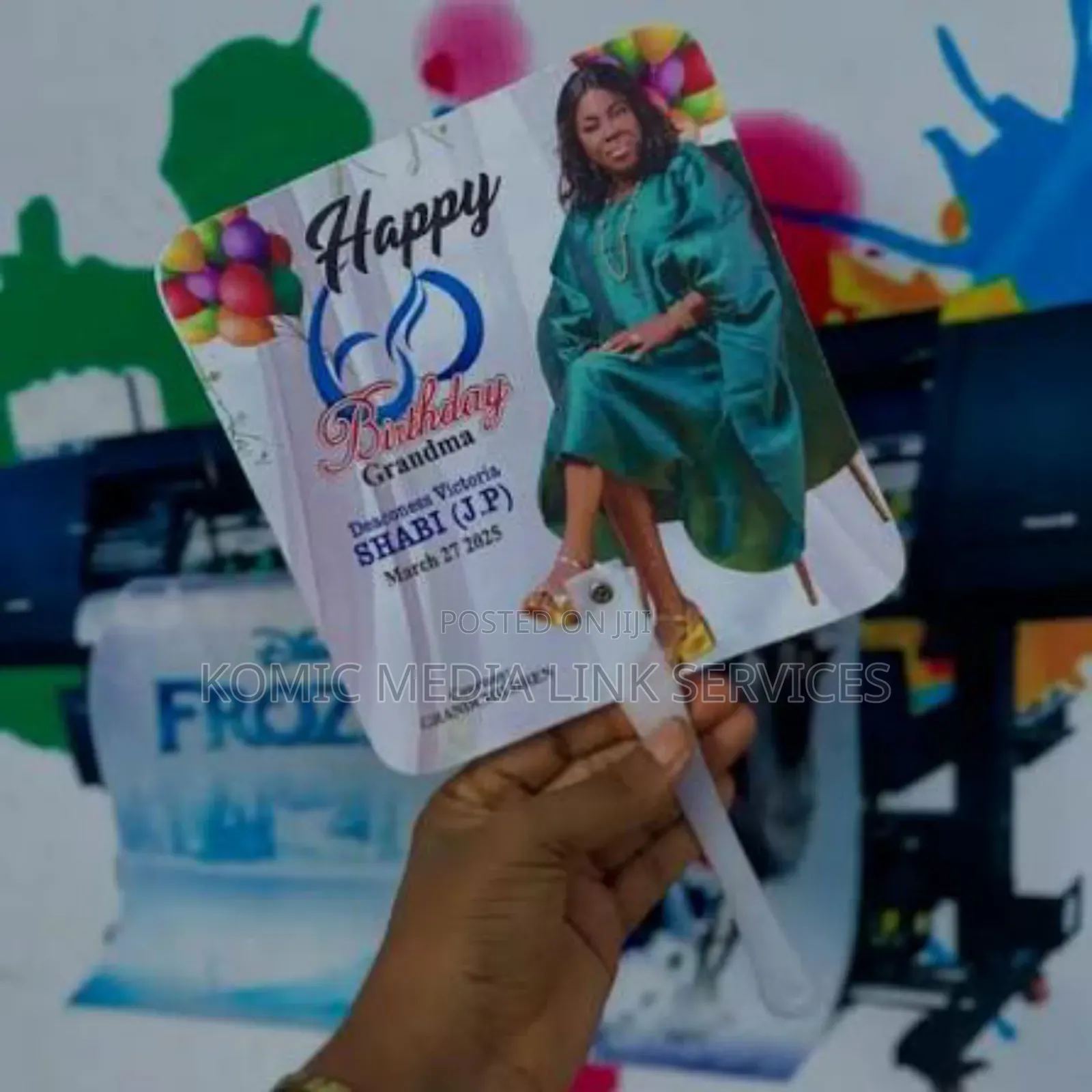 Plastic Handfan Branding