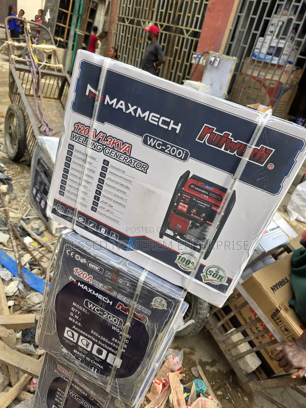 Maxmech Welding Machine Inverter Petrol Gen Wg-200i (120a)