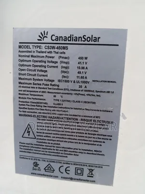 450watts 96cell Canadian Solar Panel