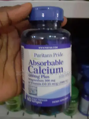 Puritan's Pride Absorbable Calcium 600mg Plus Magnesium Vit D3 X60