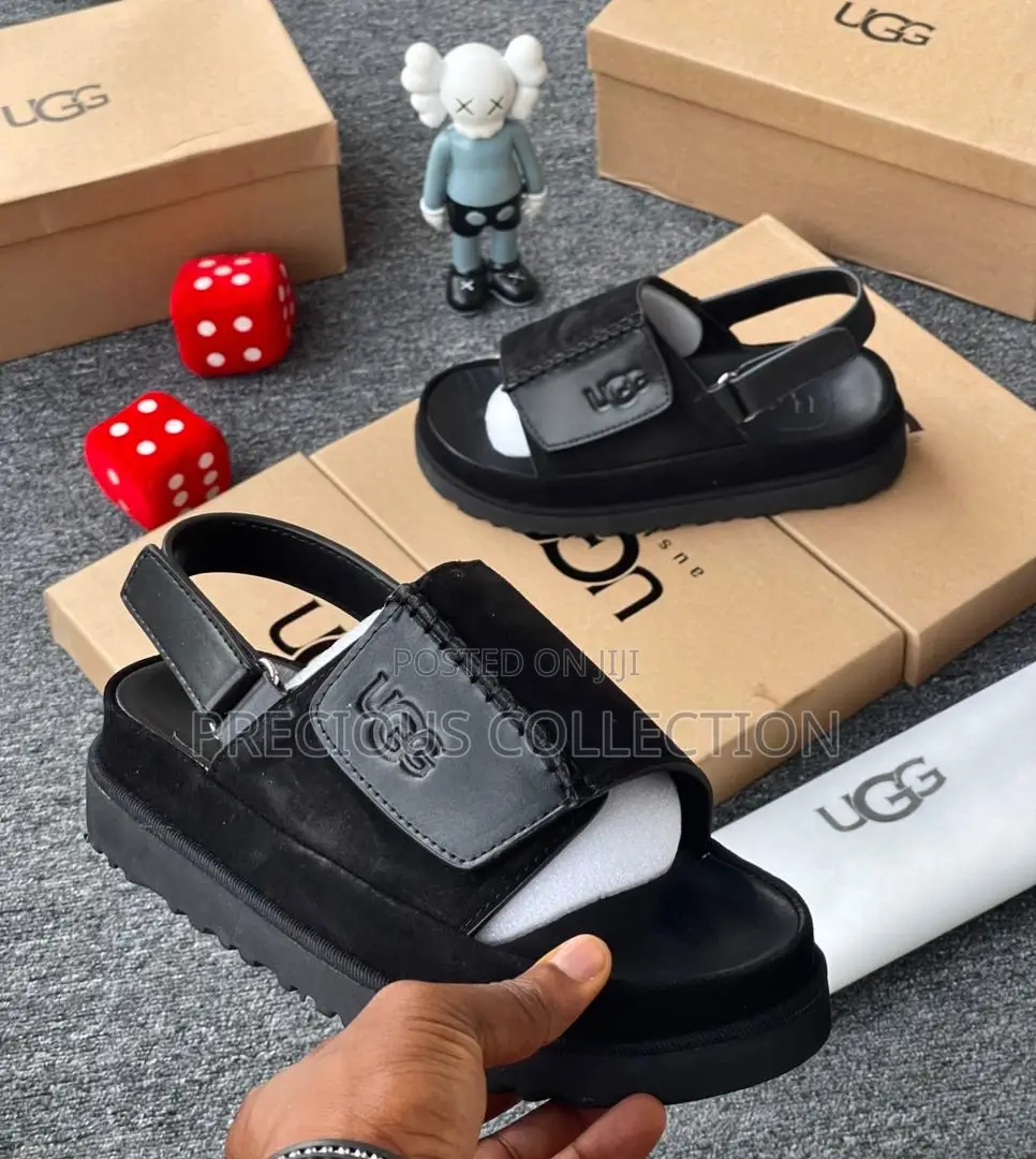 Ugg Luxury Suede/Leather Strap Sandals