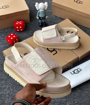 Ugg Luxury Suede/Leather Strap Sandals