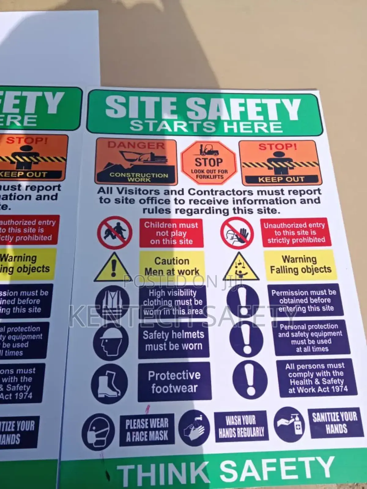 Construction Safety Notice Signages