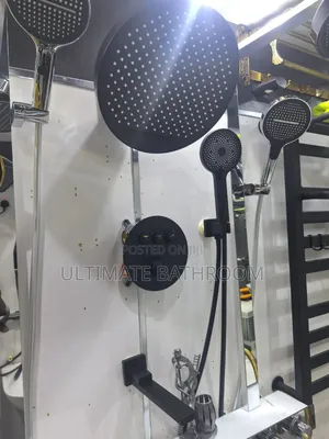 Black Pressing Conduit Shower Mixer