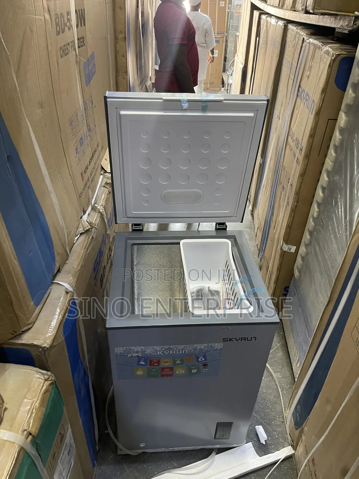 Skyrun 100l Chest Freezer (Bd-90a) - Grey
