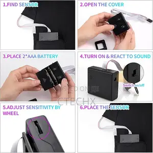Soooec Led T-Shirt Sound Activated Equalizer Light Up for Party