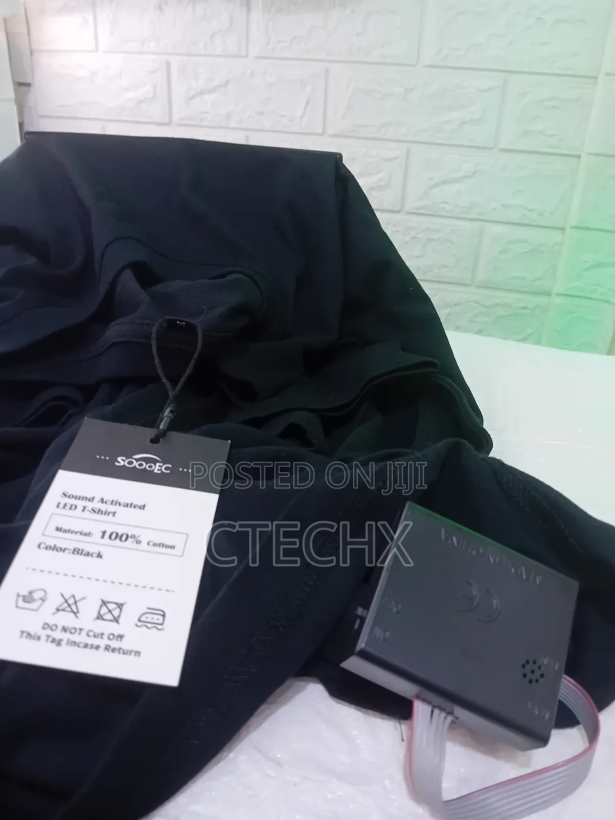 Soooec Led T-Shirt Sound Activated Equalizer Light Up for Party