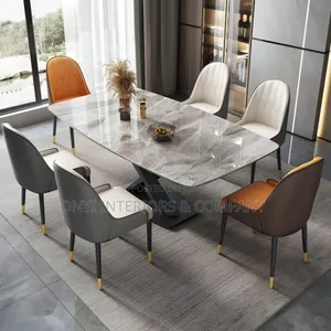 Marble Dining Table With 6 Chairs