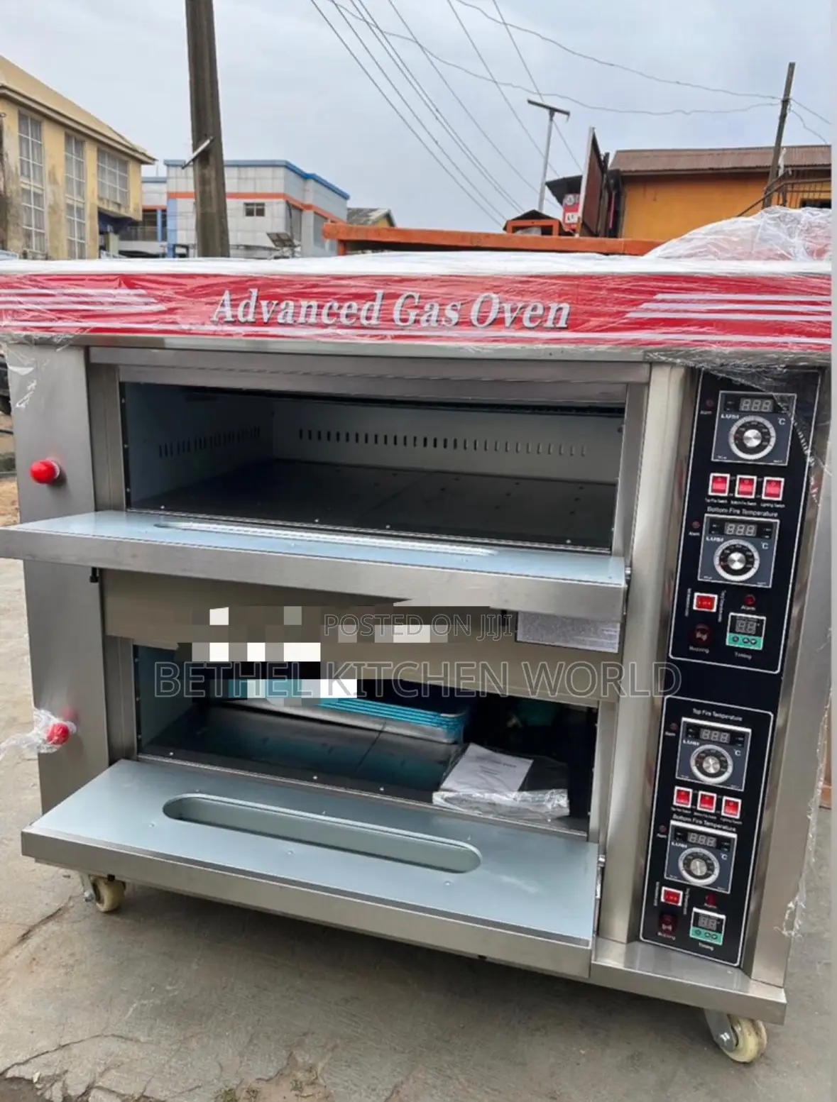 Commercial 2 Deck 4 Trays Gas Oven