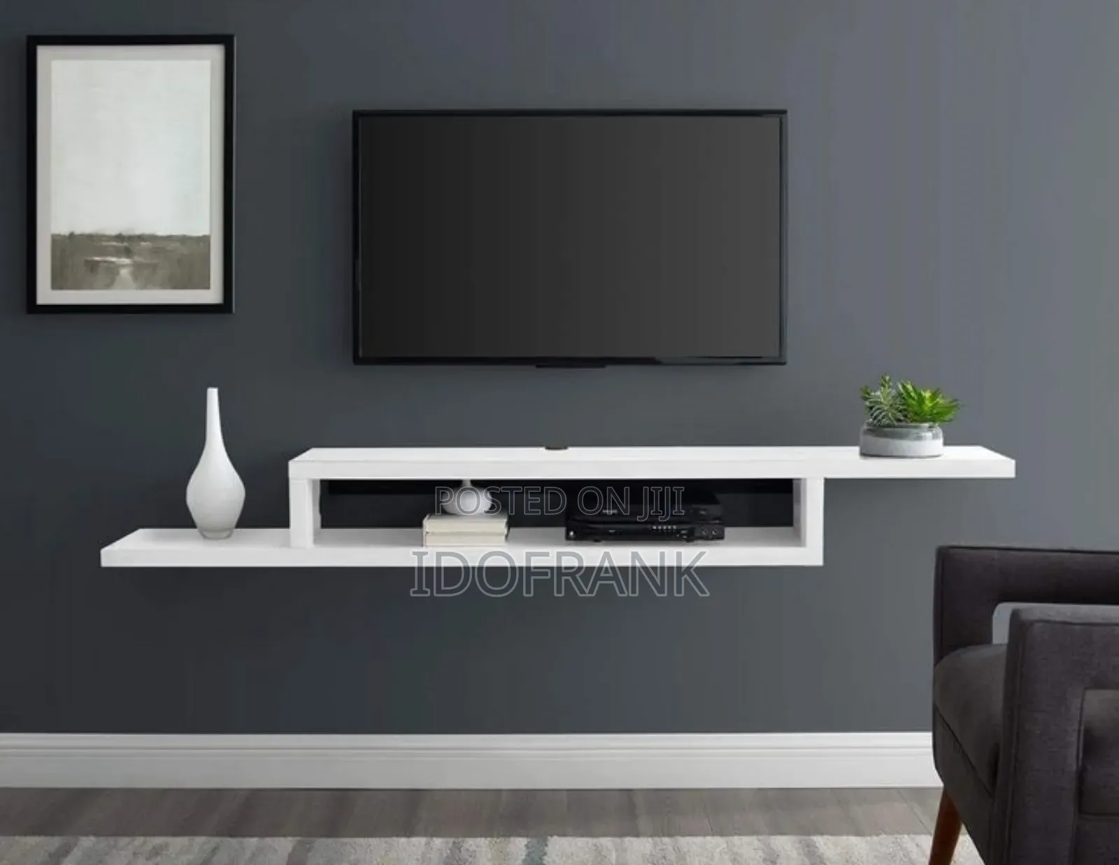 White Tv Shelf