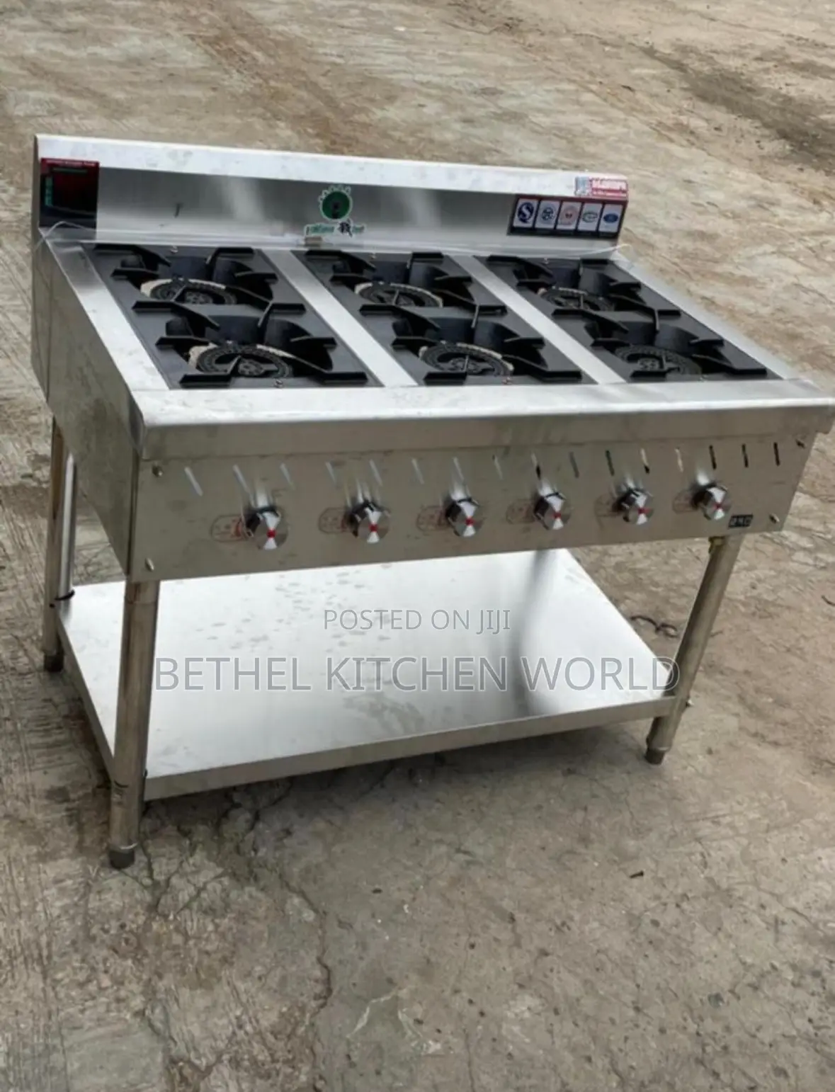 Commercial 6 Burner Gas Cooker