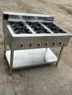 Commercial 6 Burner Gas Cooker