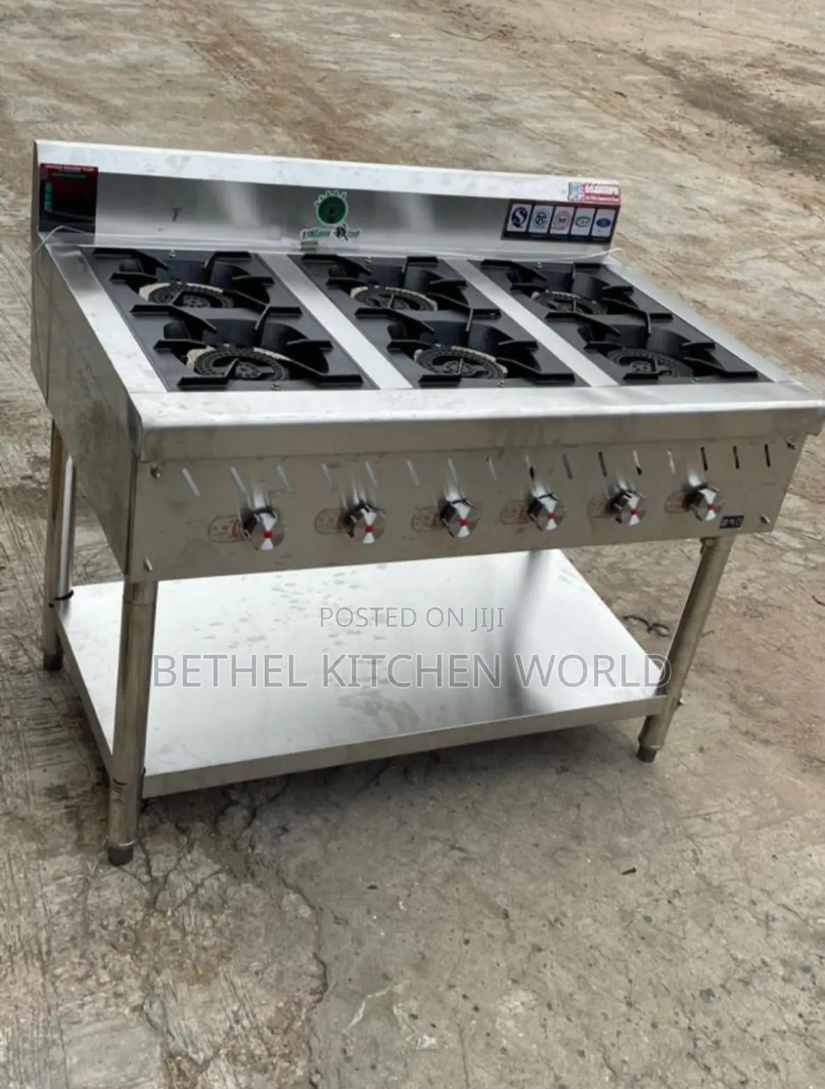 Commercial Gas 6 Burner Cooker
