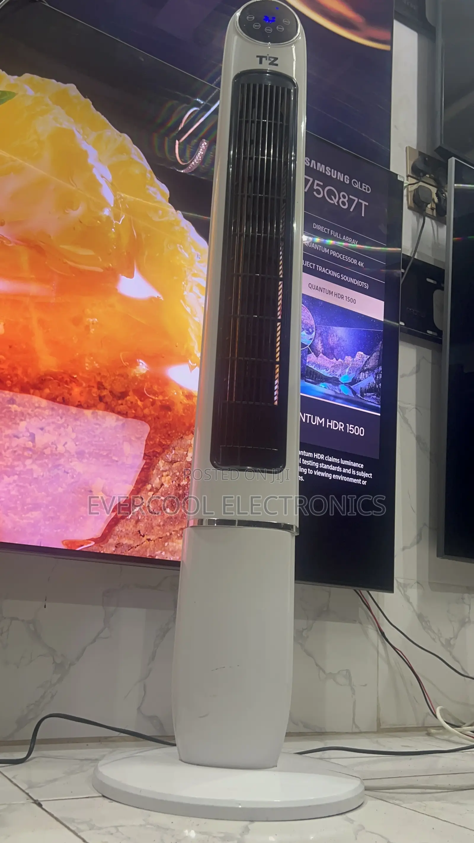 Super-Cooling Oscillating Tower Fan With Soft Touch Control