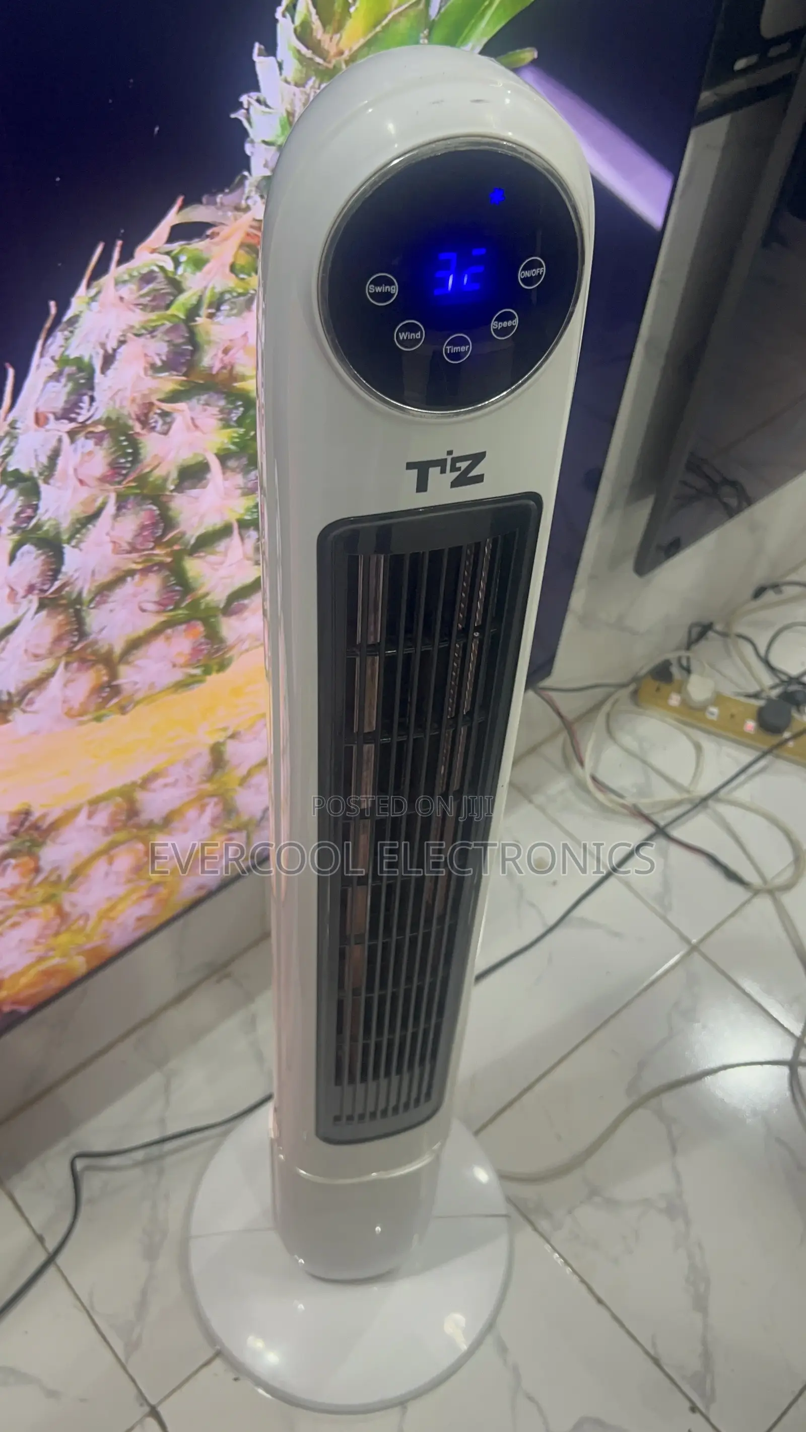 Super-Cooling Oscillating Tower Fan With Soft Touch Control