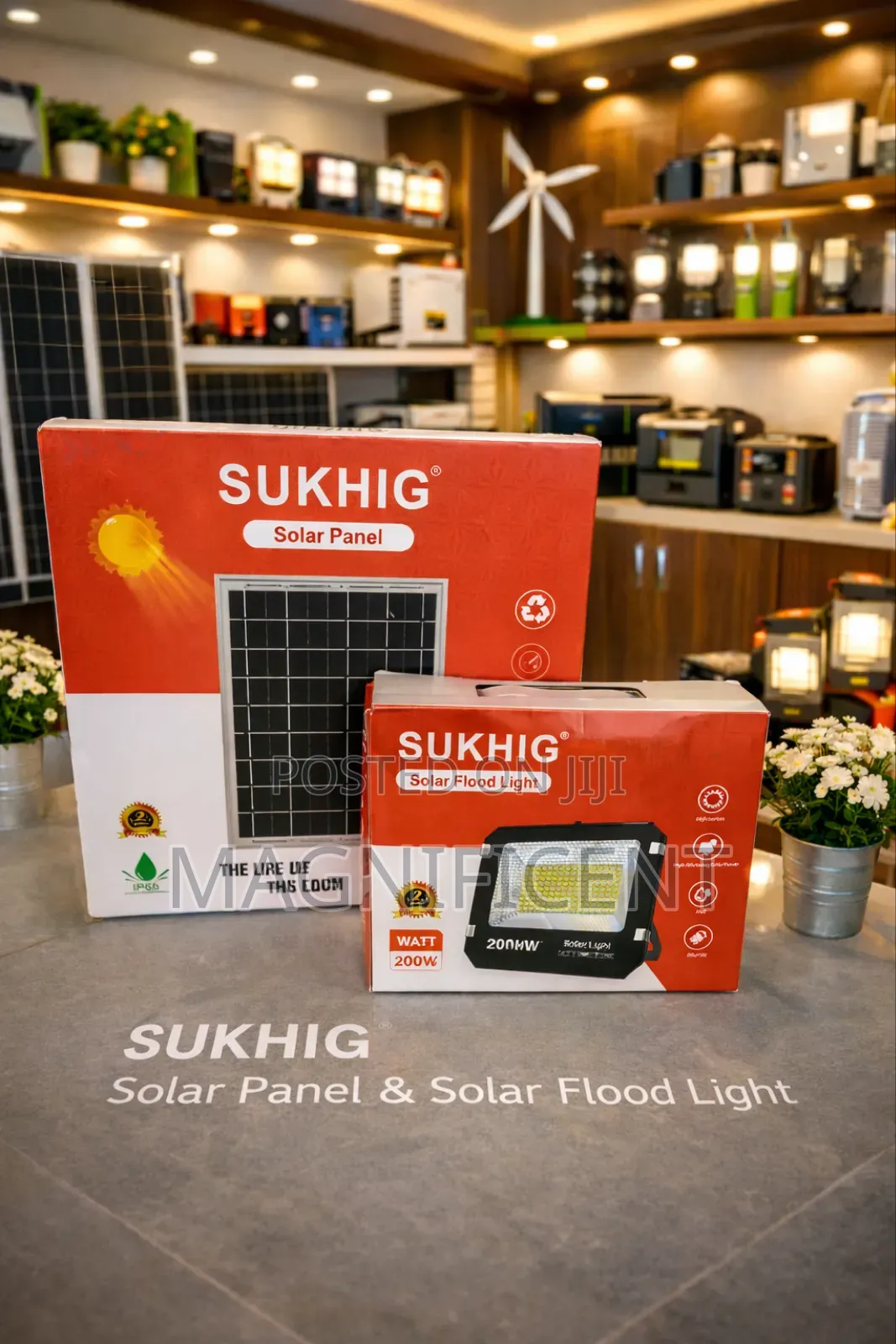Original Sukhig Solar Panel Solar Flood Light – 200w