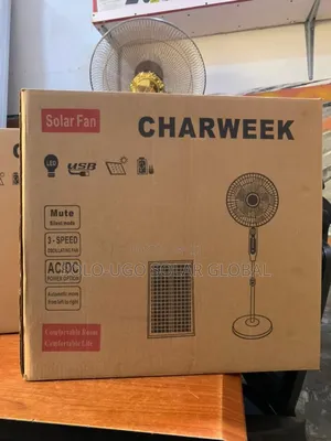 Charweek Solar Fan Ac/Dc