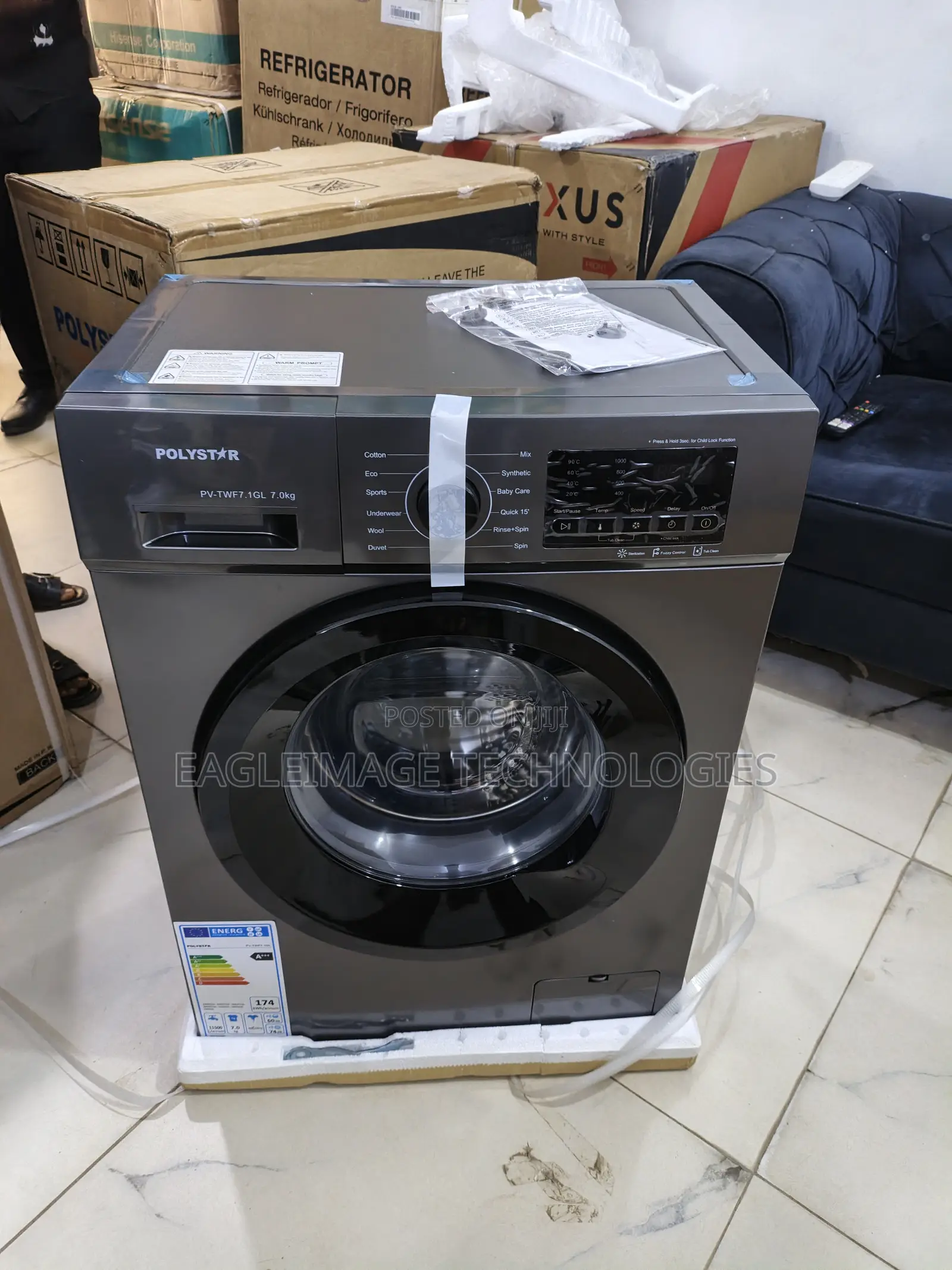 Polystar 7kg Front Load Washer – Efficient Spin System