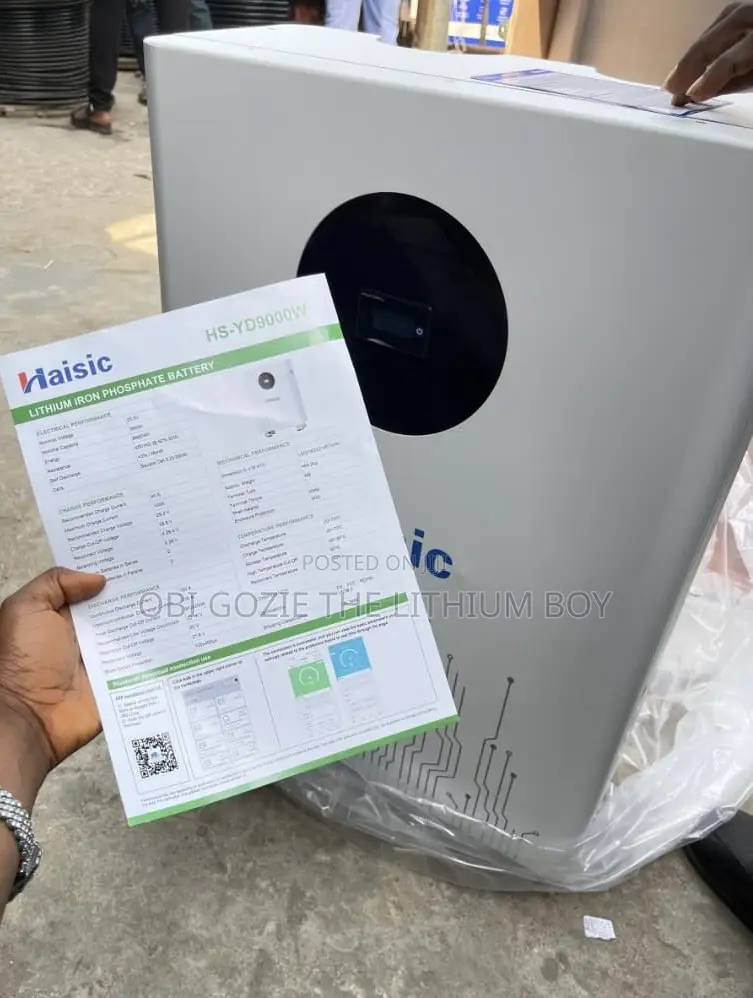 9kwh 25.6v Haisic Lithium Ion Battery. Best Importer and Distributor
