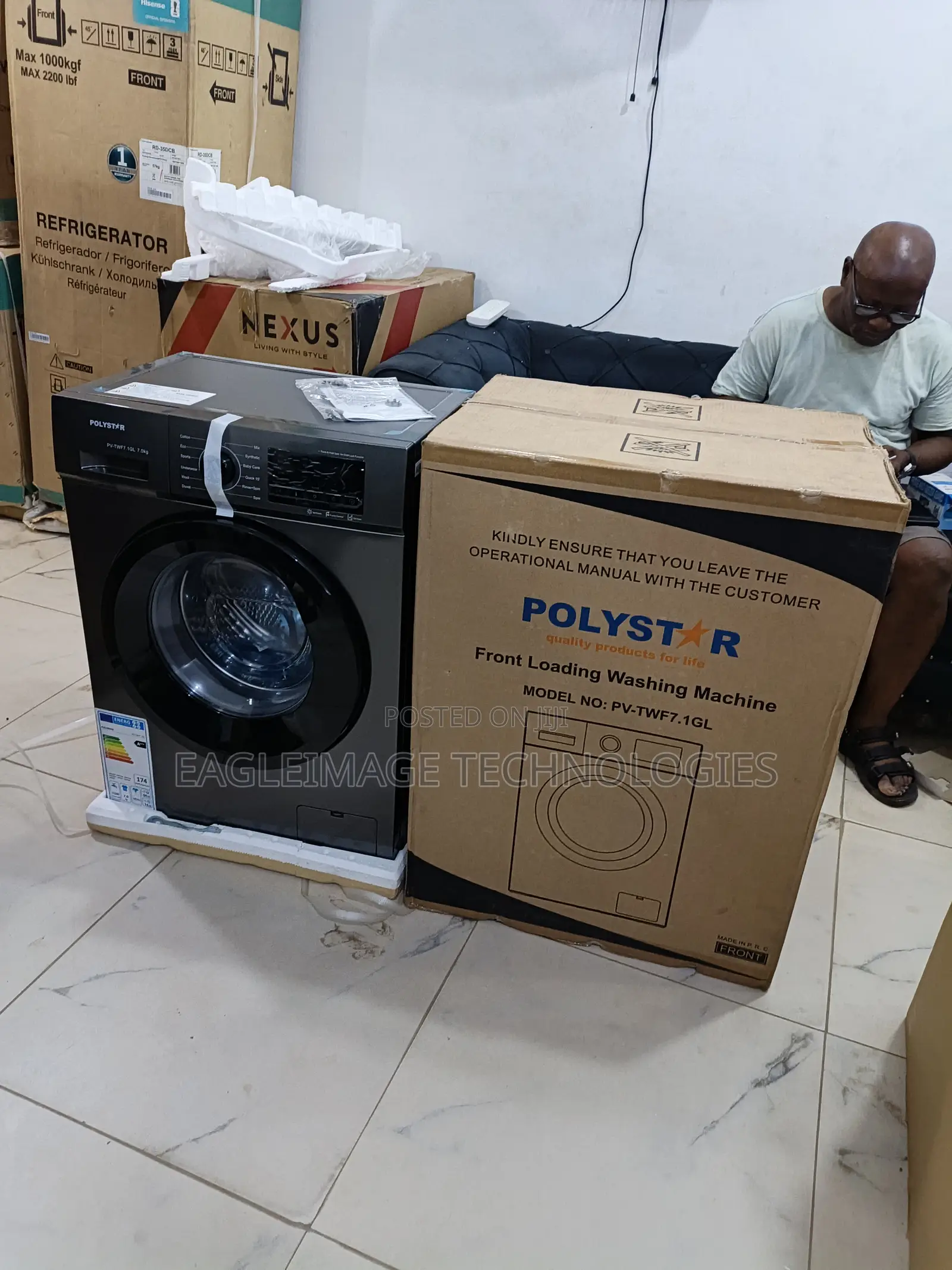 Polystar 7kg Front Load Washer – Ideal for Apartments