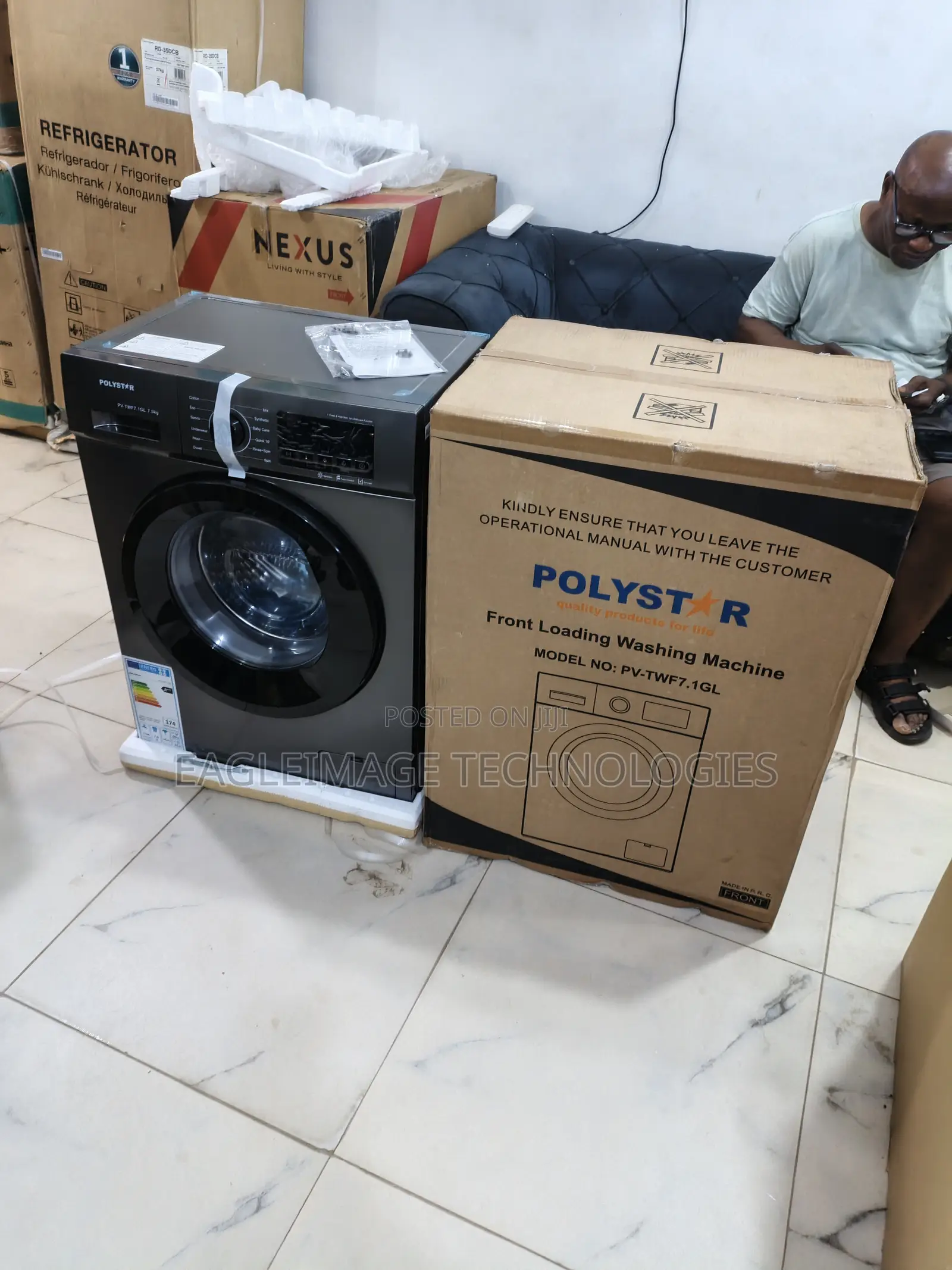 Polystar 7kg Front Load Machine – Elegant Design