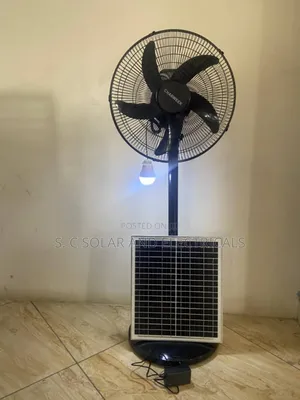 Charweek Solar Fan With It Panel and Bulb Available