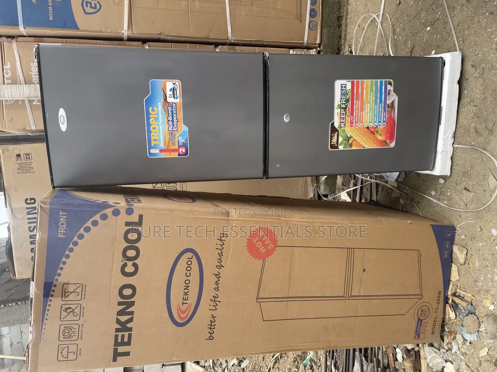 New Teknocool Bottom Freezer 200liters Refrigerator